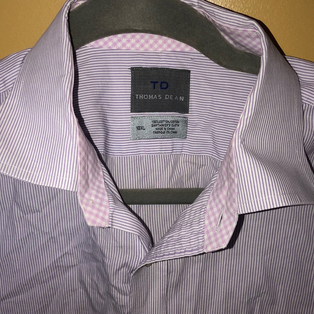 Men’s XL Thomas Dean dress shirt slightly used